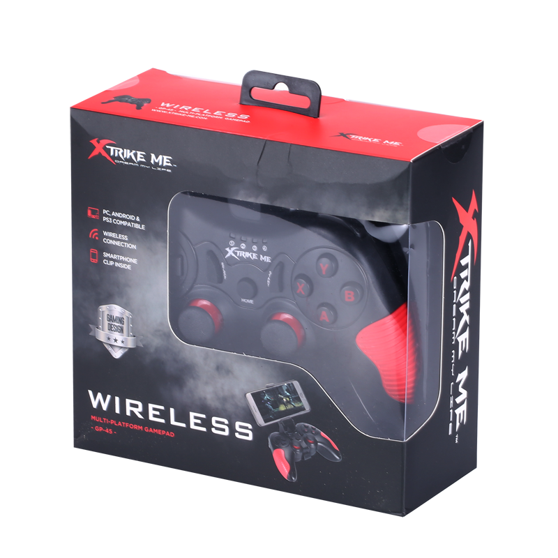 Controler wireless cu baterie incorporata, Clip pentru smartphone inclus, Xtrike Me GP-45