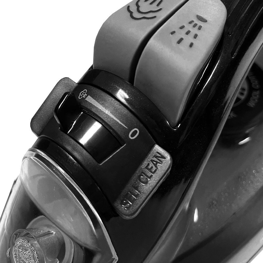HomeVero Fier de călcat cu aburi 2400W, fără fir, cu talpă ceramică