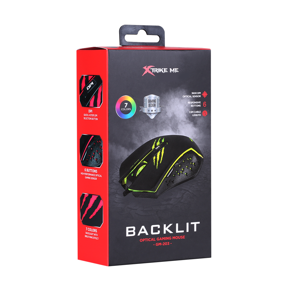 Mouse gaming Xtrike Me GM-203