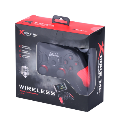Controler wireless cu baterie incorporata, Clip pentru smartphone inclus, Xtrike Me GP-45
