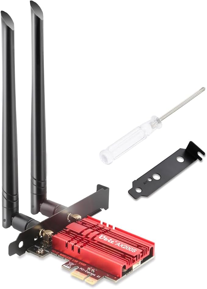 Adaptor de retea wireless si bluetooth PCI-E Ubit AX200s