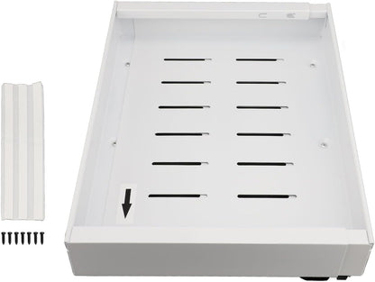 Organizator extensibil si ajustabil, sertar glisant din cu 3 sine laterale, capacitate mare pentru bucatarie, baie, dulap si altele