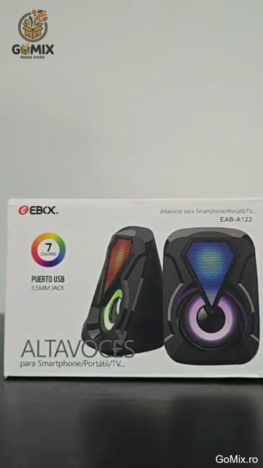 Boxa Multimedia pc gaming/laptop Ebox EAB-A122 RGB