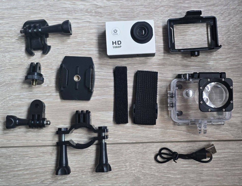 Camera Video Sport Full HD 1080p, + Kit Accesorii, Subacvatica Stima Pro ECD-6301