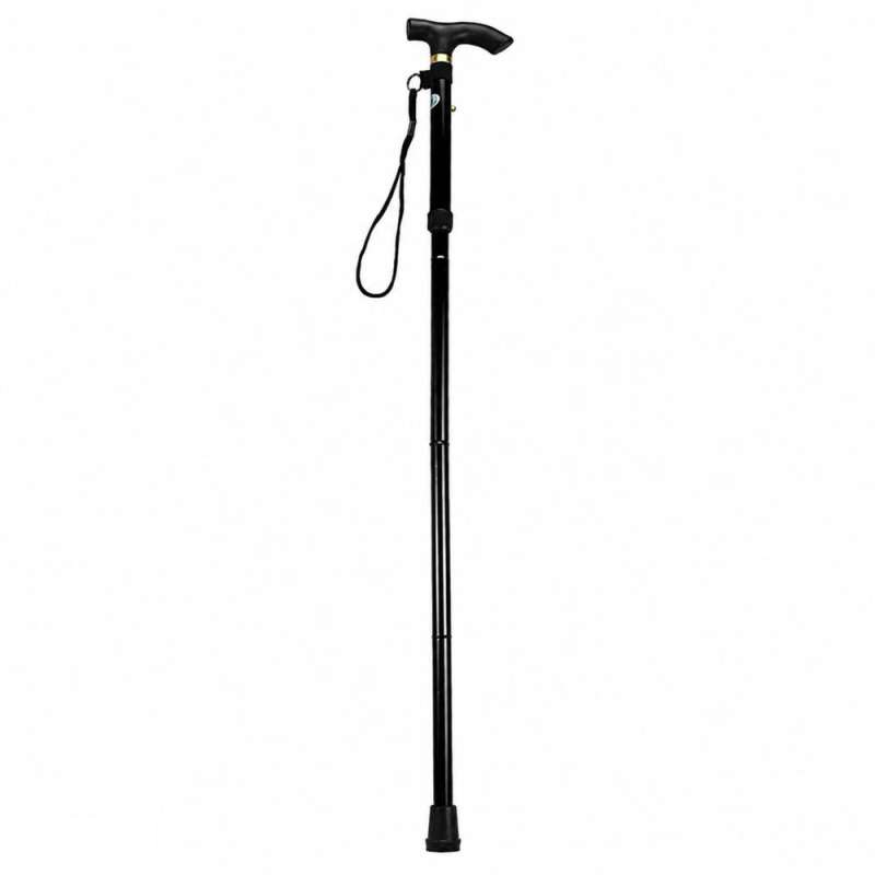 Baston telescopic din aluminiu reglabil pentru seniori Negru 85 95cm