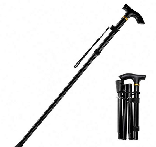 Baston telescopic din aluminiu reglabil pentru seniori Negru 85 95cm