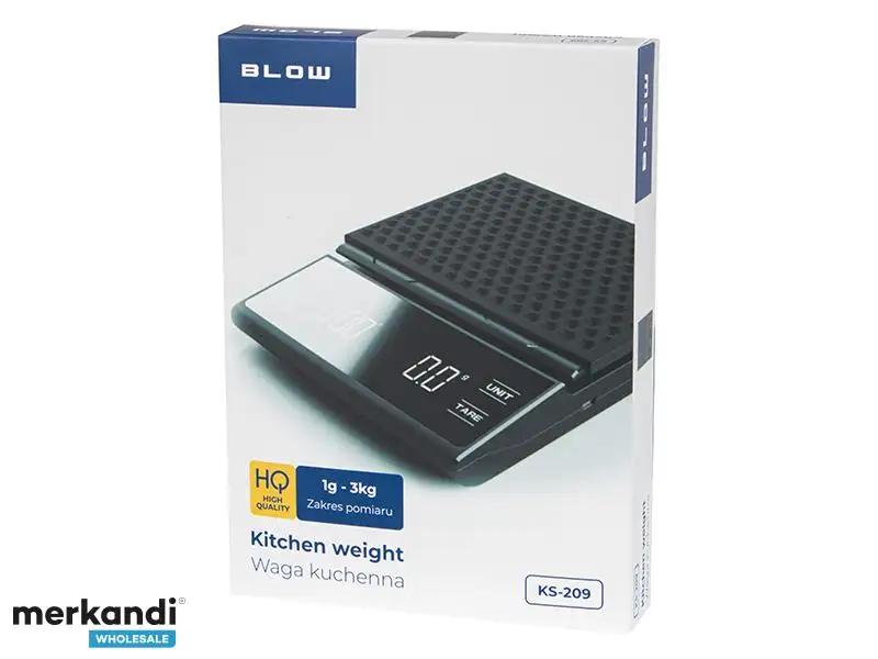 Balanță de bucătărie KS209, capacitate 3 kg, precizie 0,1 g
