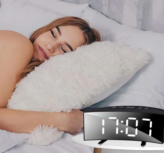 Ceas digital electronic, alarmă LED, termometru, model E738