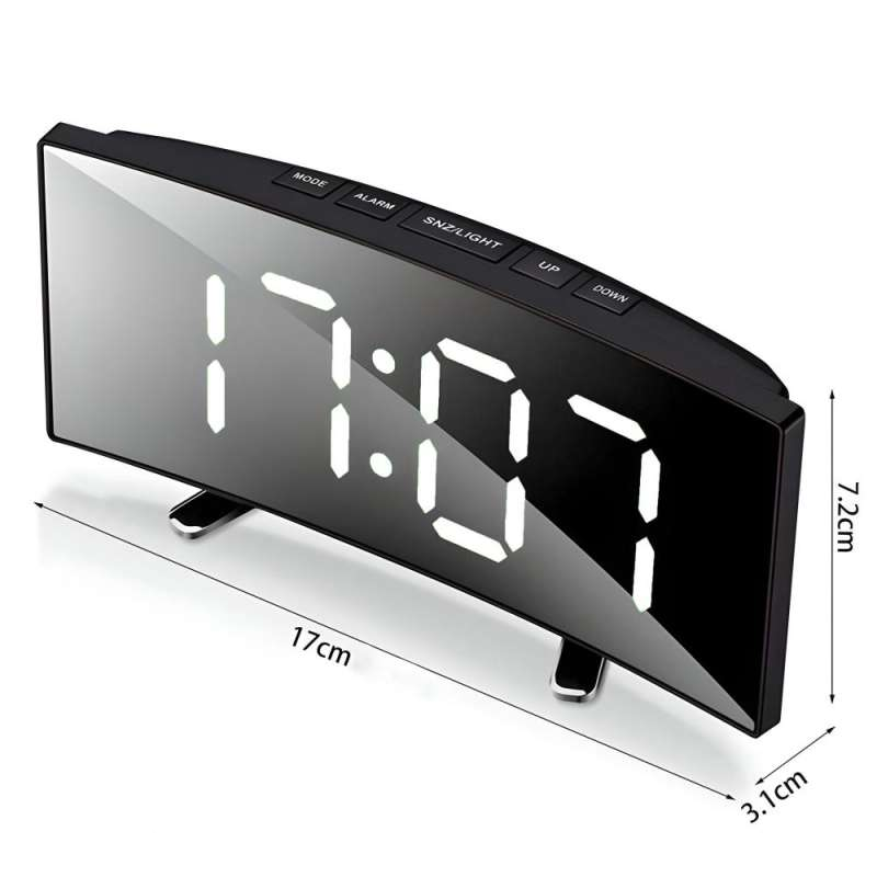 Ceas digital electronic, alarmă LED, termometru, model E738