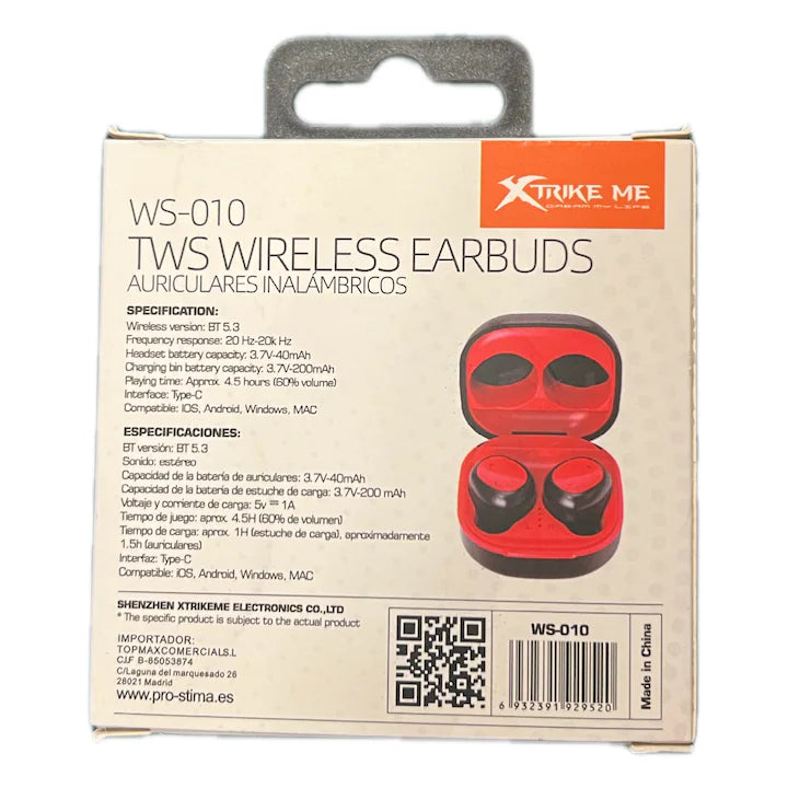 Casti Wireless Xtrike Me WS-010